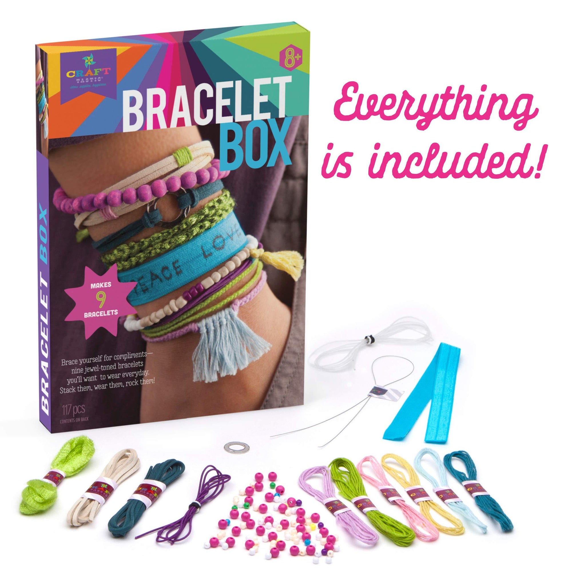 Craft-Tastic Bracelet Baking Craft Kit - Jewel Tones - Kitty Hawk Kites Online Store