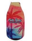 OBX SUNSET PALM TREES  PARTY POPPER KOOZIE