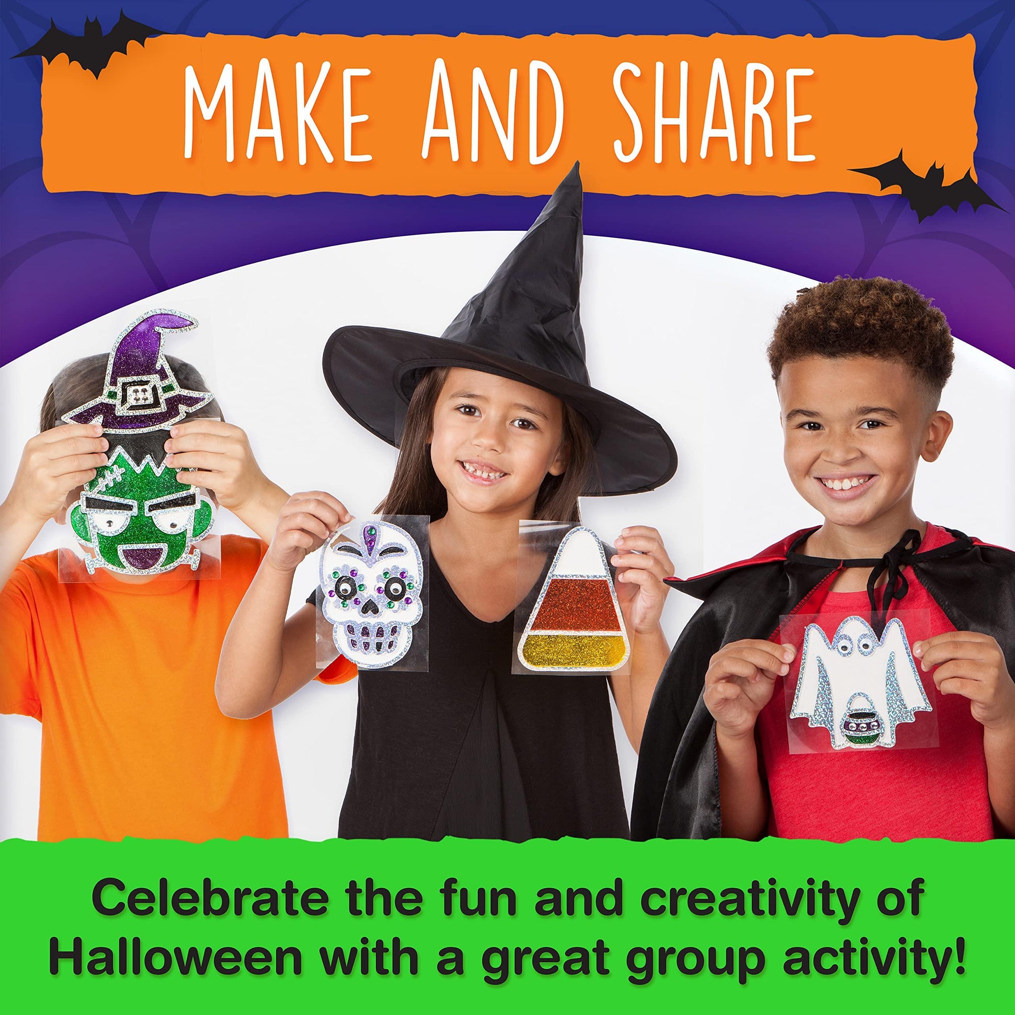 Creativity For Kids Halloween Easy Sparkle Window Art - Kitty Hawk Kites Online Store