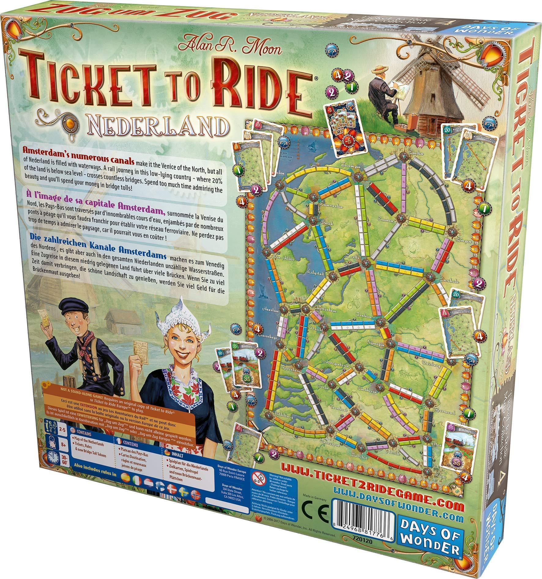 Ticket To Ride: Nederland Map - Kitty Hawk Kites Online Store