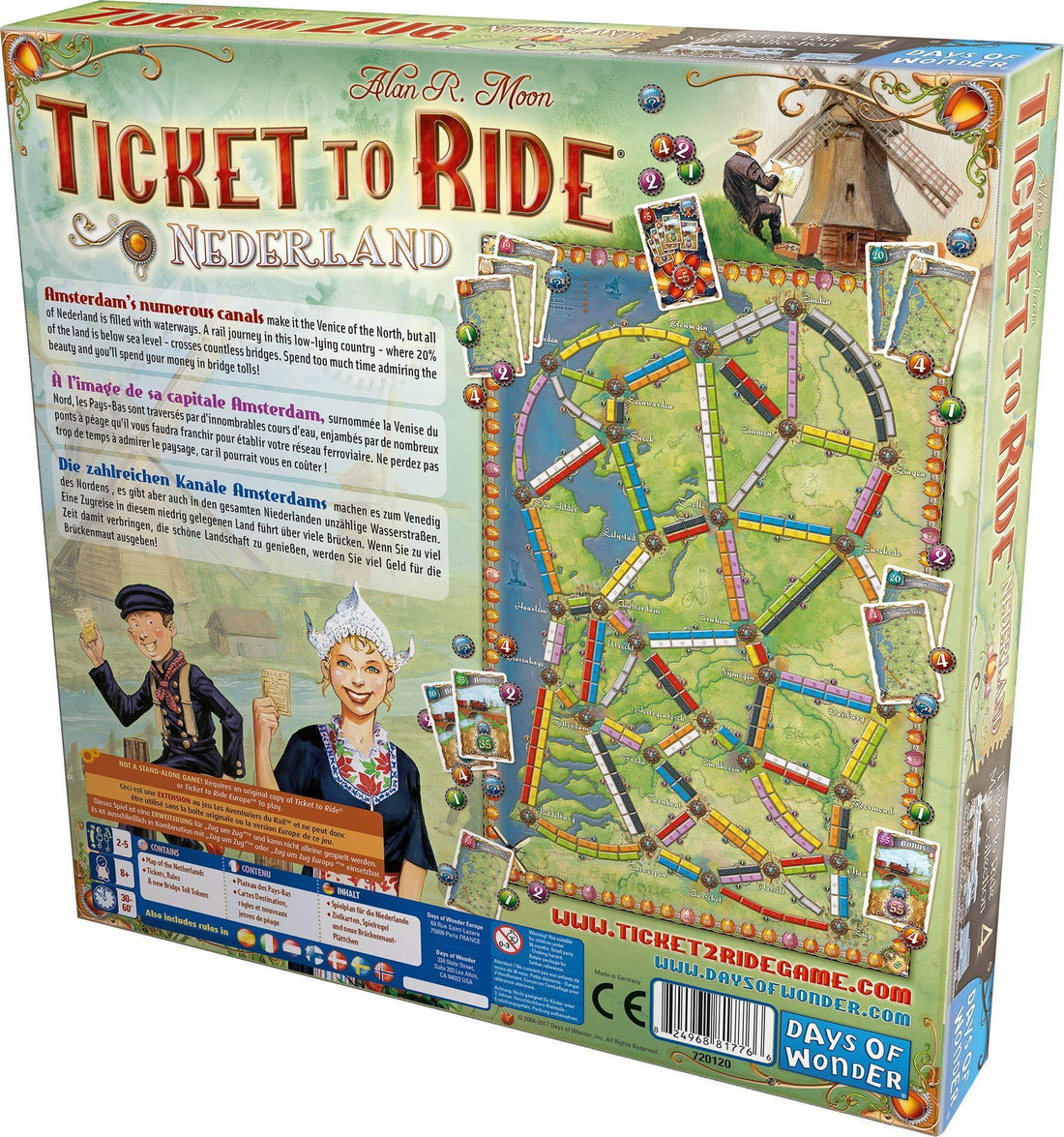 Ticket To Ride: Nederland Map - Kitty Hawk Kites Online Store