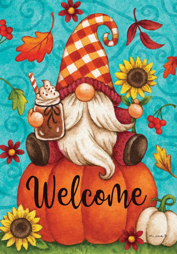 Gnome Pumpkin Welcome Garden Flag - Kitty Hawk Kites Online Store