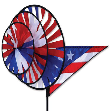 Patriotic Triple Wind Spinner - Kitty Hawk Kites Online Store