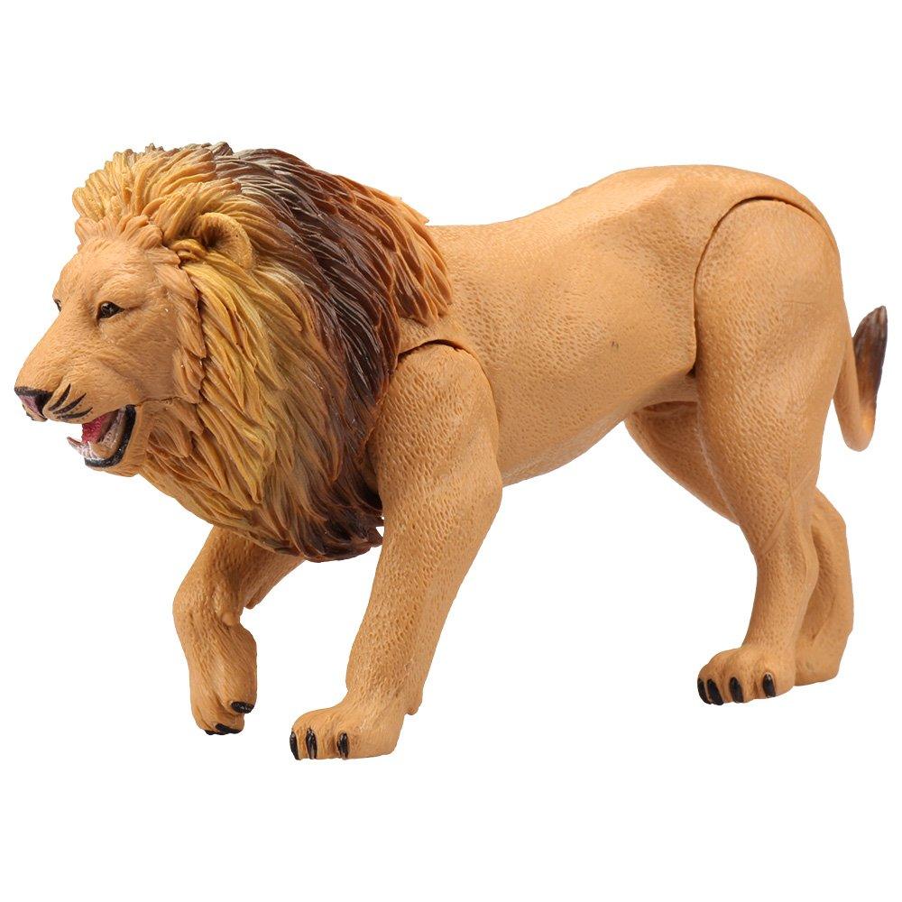 Kid Galaxy Lion, Rhino, Gorilla Plastic Educational Posable Safari Animal Figures (3 Piece), Yellow - Kitty Hawk Kites Online Store