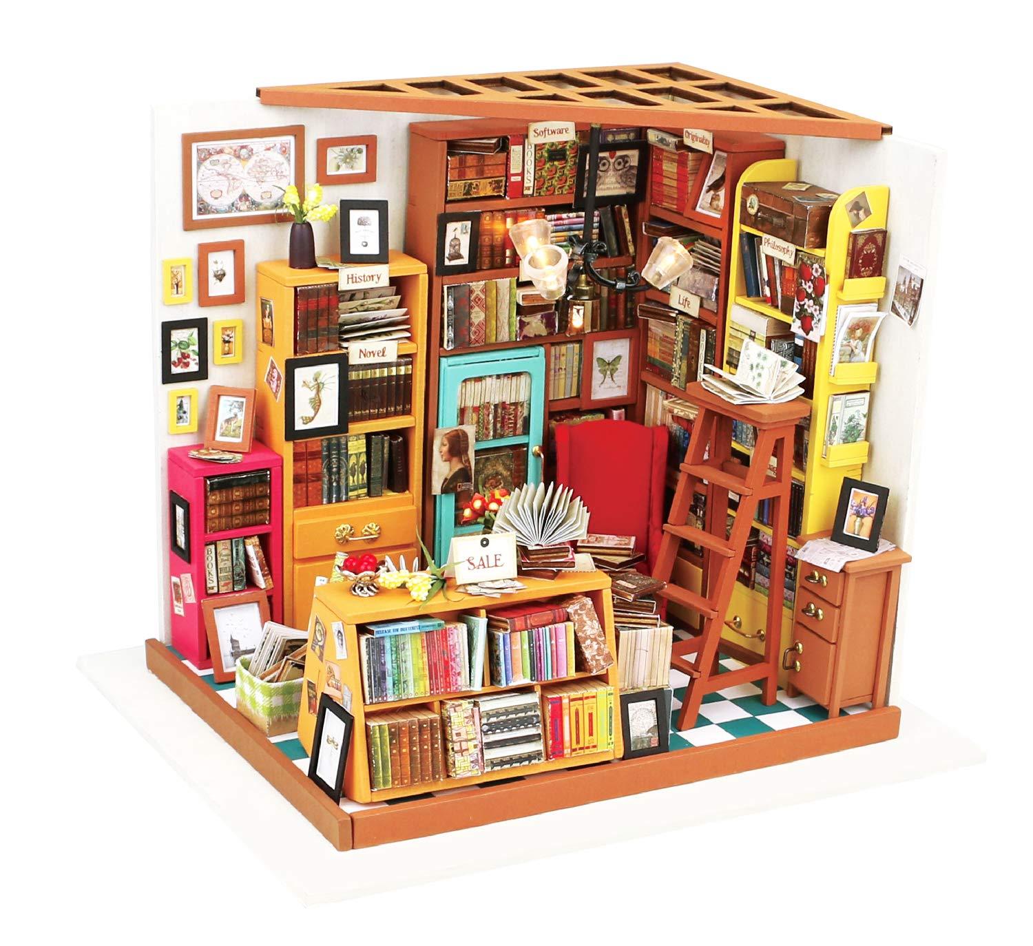 Sam's Study Library Wooden Dollhouse - Kitty Hawk Kites Online Store