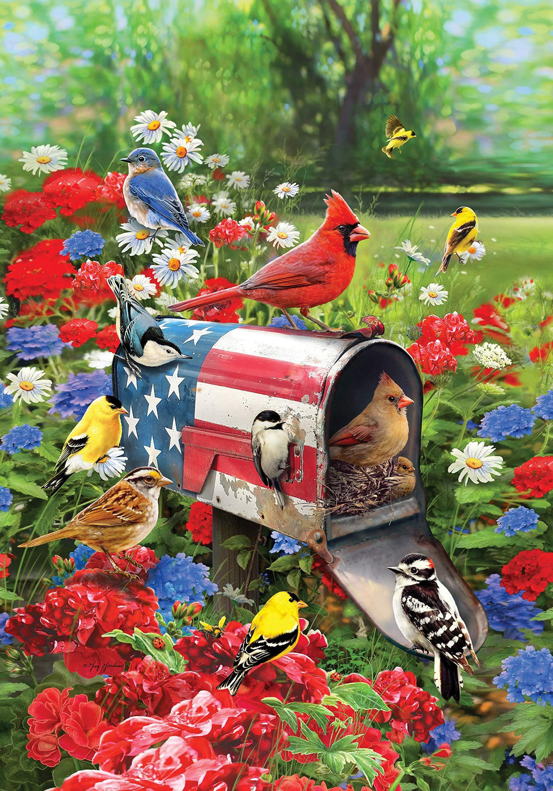 American Songbirds Mailbox Garden Flag - Kitty Hawk Kites Online Store