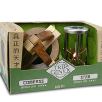Compass & Star Combo Disentanglement Puzzle - Kitty Hawk Kites Online Store