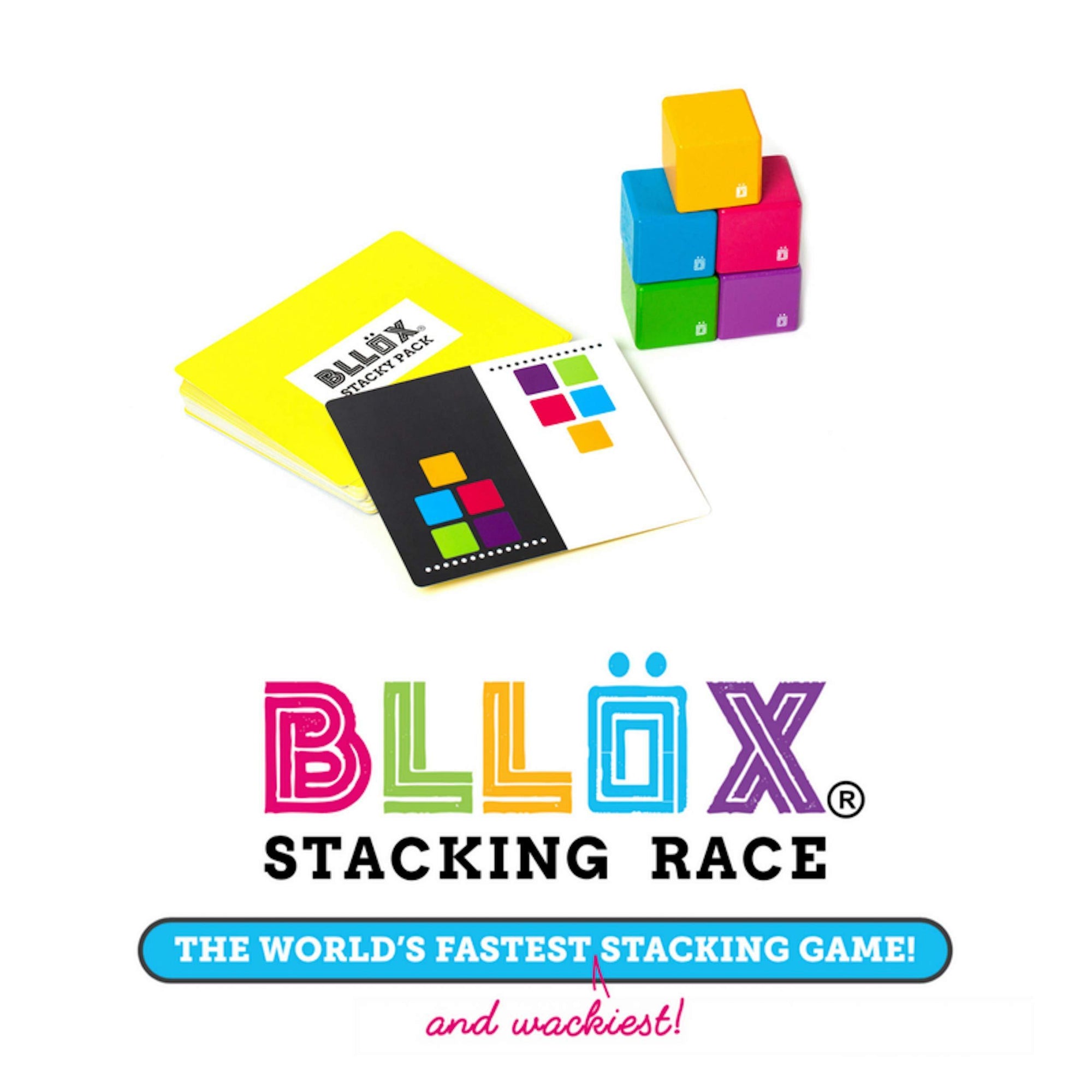 BLLOX Strategic Stacking Game - The Worlds Fastest Stackable Wooden Blocks - Kitty Hawk Kites Online Store