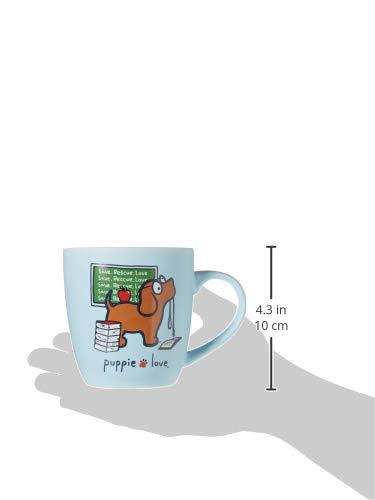 Puppie Love Teacher Dog Mug - Blue - Kitty Hawk Kites Online Store