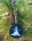 Life is good evergreen snowman ornament