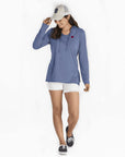 Women's Heart Long Sleeve Hooded Smooth Tee - Kitty Hawk Kites Online Store