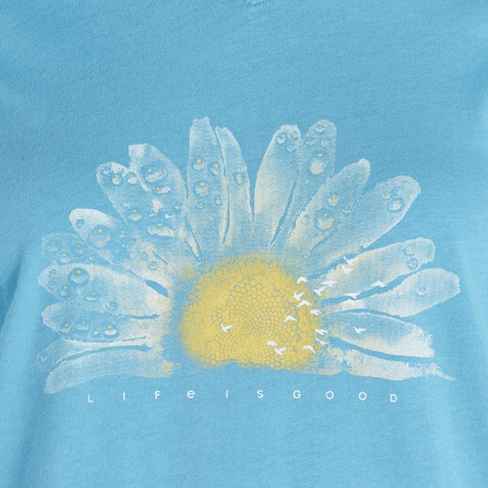 Women's Watercolor Daisy Long Sleeve Hooded Smooth Tee - Kitty Hawk Kites Online Store