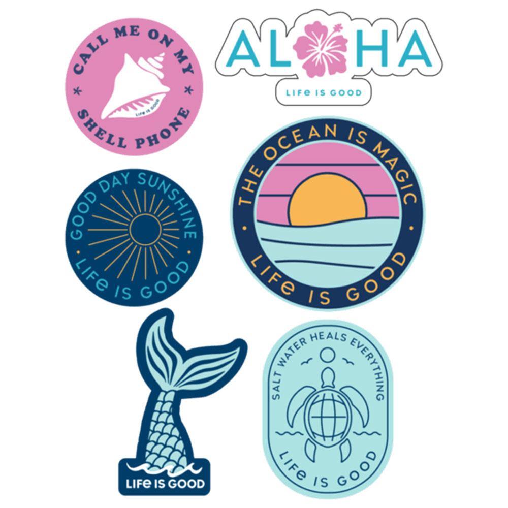 Beach Pack Six-Pack Sticker Pack - Kitty Hawk Kites Online Store