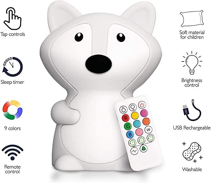 LumiPets Animal Silicone Baby Night Lights - Kitty Hawk Kites Online Store