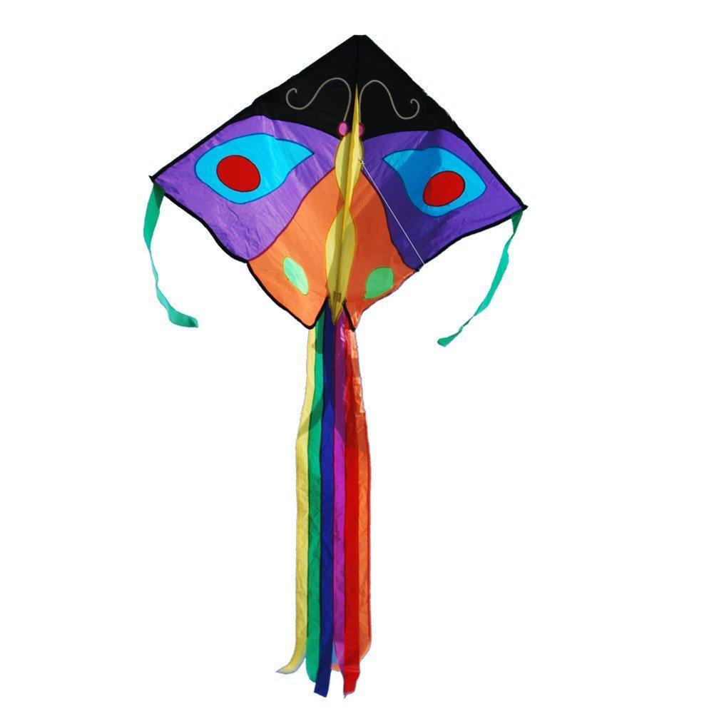Butterfly Easy Flyer Kite - Purple & Orange - Kitty Hawk Kites Online Store
