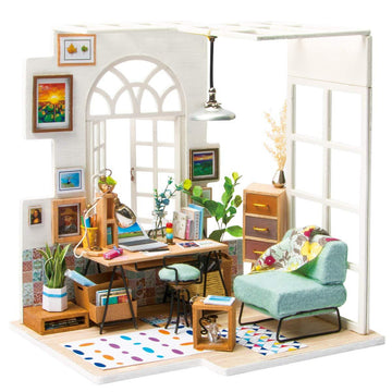 Home Office 3D Wooden Dollhouse - Kitty Hawk Kites Online Store