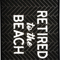 Retired To The Beach Decorative Doormat - Kitty Hawk Kites Online Store