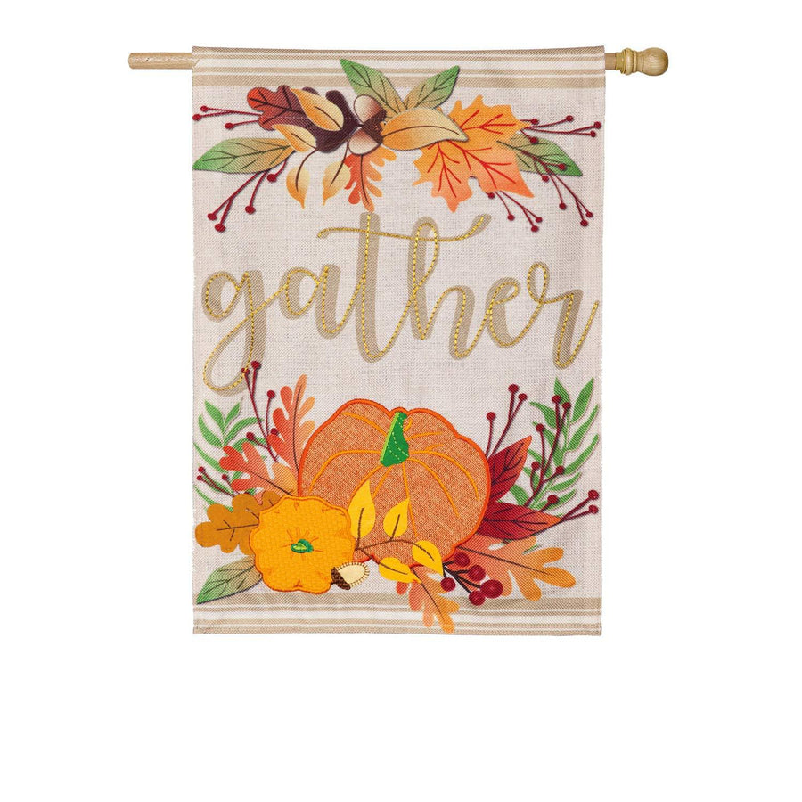 Autumn Gather House Flag - Kitty Hawk Kites Online Store