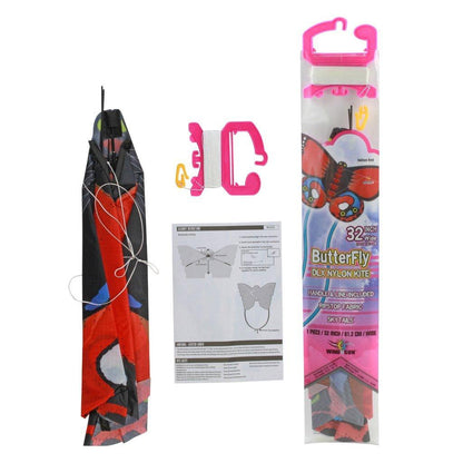 Butterfly Indian Red Nylon Kite, 32 Inches Wide - Kitty Hawk Kites Online Store