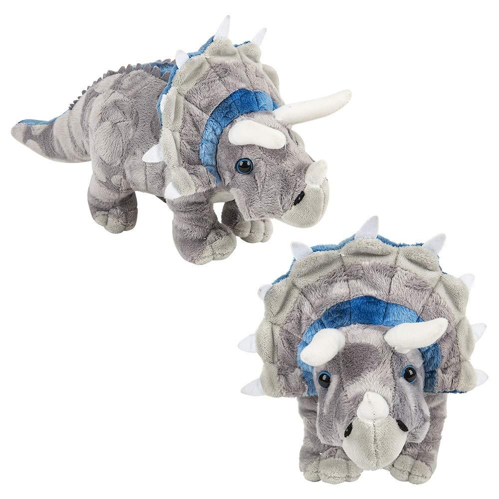 13" Animal Den Triceratops Plush - Kitty Hawk Kites Online Store