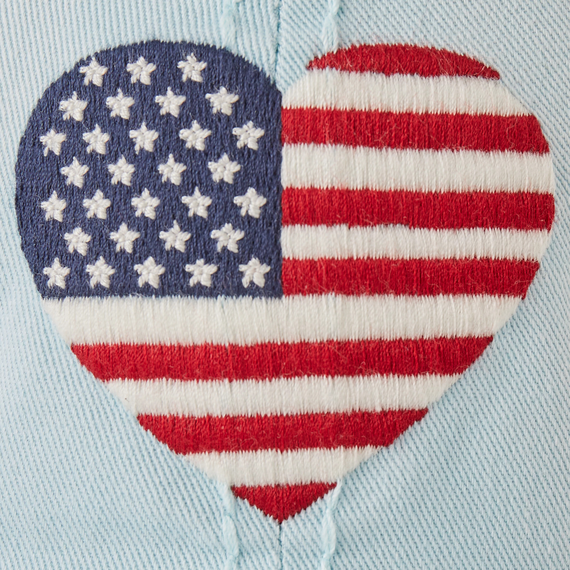 Life is Good Sunwash Chill Watercolor Flag Hat