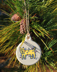 Life is good Light Grey Rocket Ornament