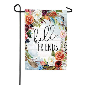 Hello Friends Garden Flag - Kitty Hawk Kites Online Store