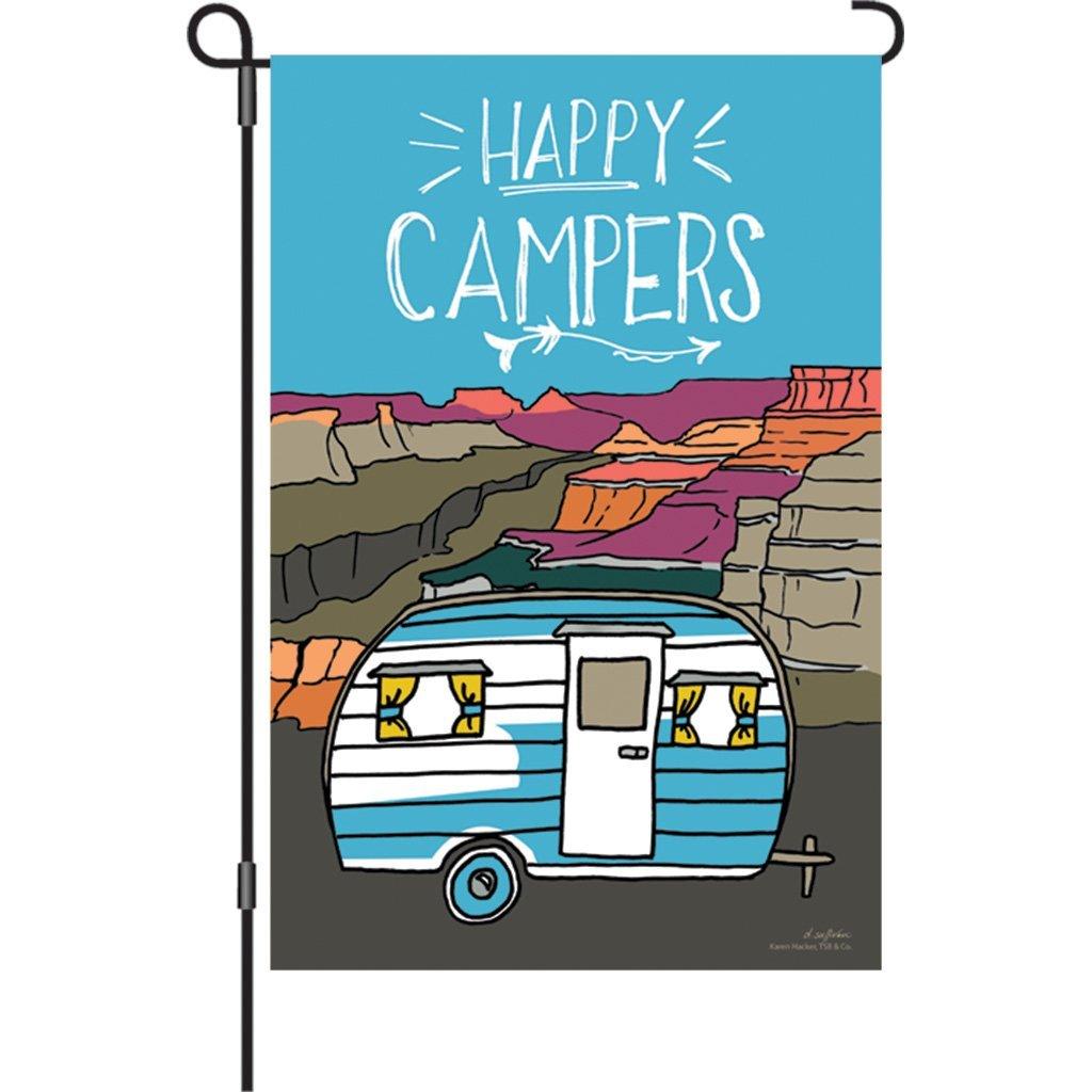 Happy Campers Garden Flag - Kitty Hawk Kites Online Store