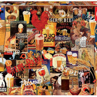 Vintage Beer Collage - 1000 Piece Puzzle - Kitty Hawk Kites Online Store