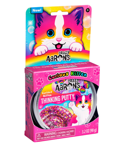 Crazy Aaron’s Putty Pets Curious Kitten Thinking Putty®