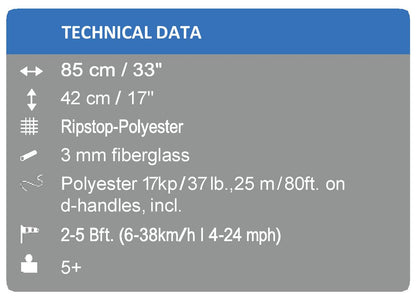 Simple Flyer Tiger 33in Delta - Kitty Hawk Kites Online Store
