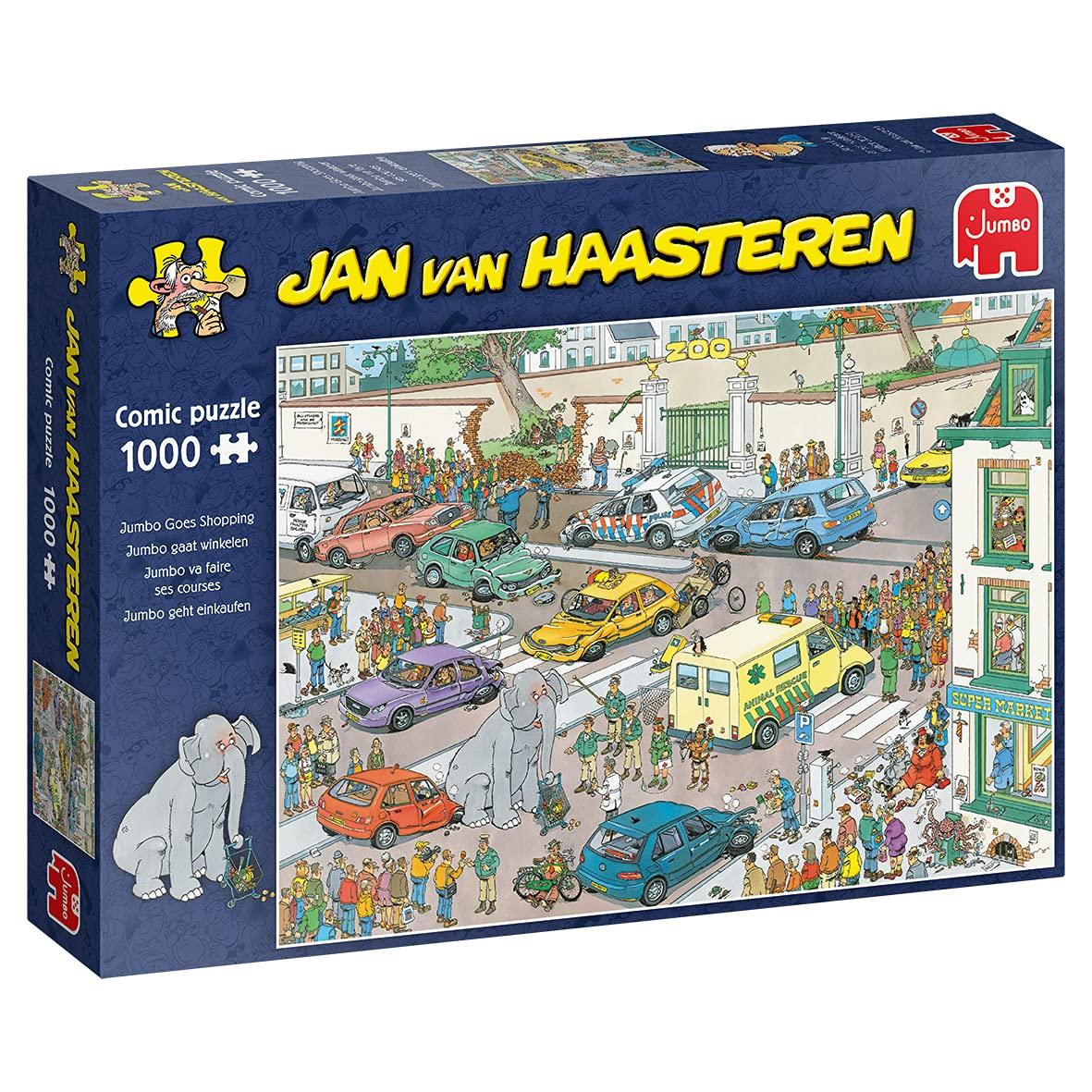 Jan van Haasteren Jumbo Goes Shopping 1000pc Puzzle - Kitty Hawk Kites Online Store