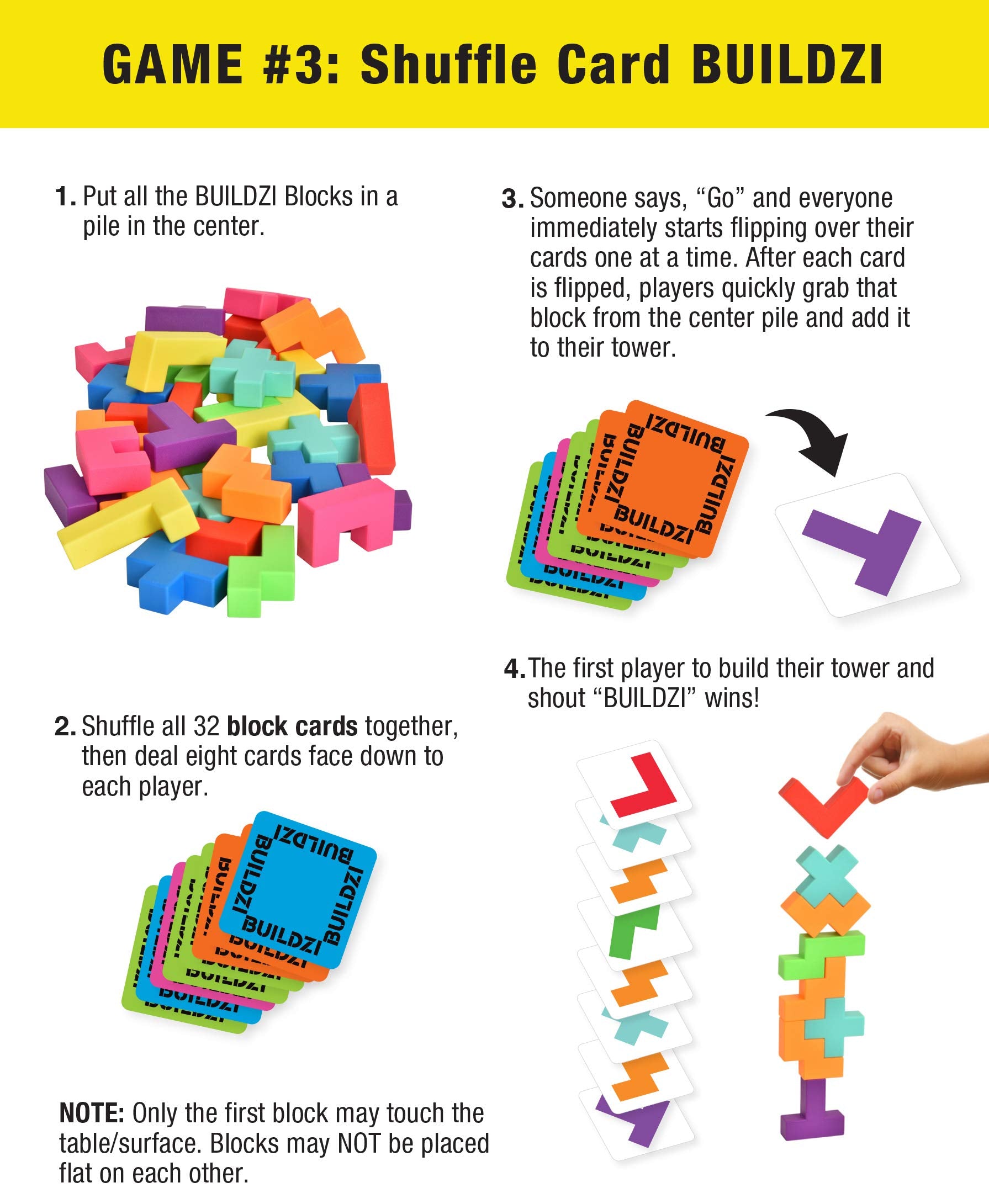 BUILDZI by TENZI - The Fast Stacking Building Block Game for The Whole Family - Kitty Hawk Kites Online Store