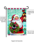 Santa Claus Is Coming Suede Garden Flag - Kitty Hawk Kites Online Store