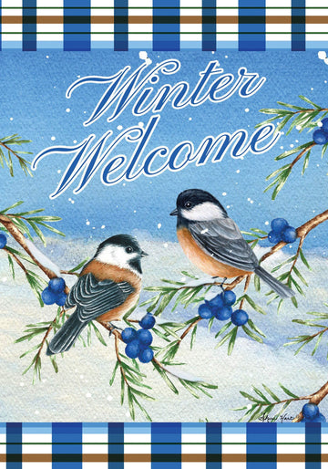 Winter Chickadee Garden Flag - Kitty Hawk Kites Online Store