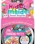 Crazy Aaron's Hide Inside Putty Playset - Sweet Surprise - Clear Putty with Hidden Pieces - Non-Toxic, Never Dries Out