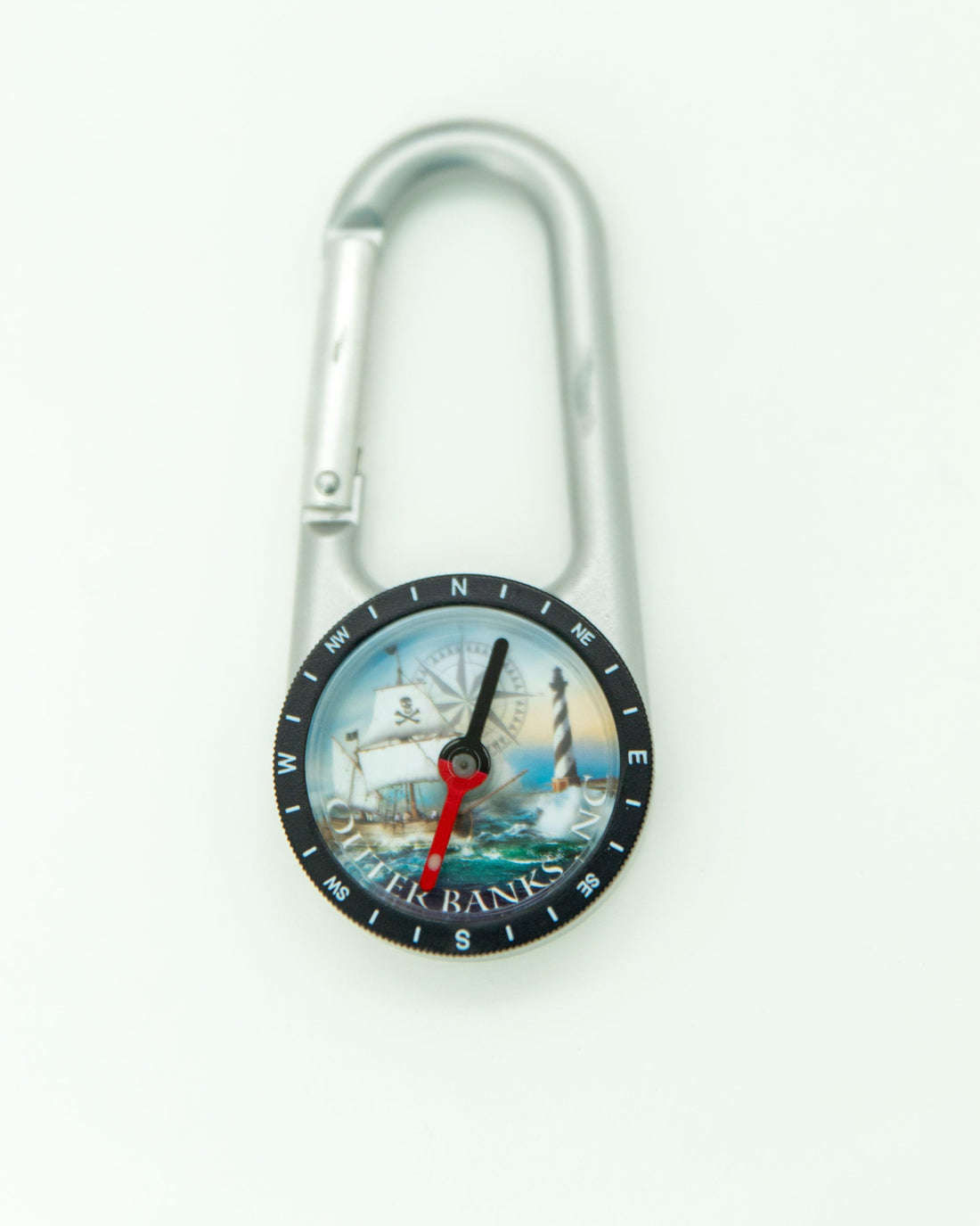 Outer Banks Pirate Compass Carabiner - Kitty Hawk Kites Online Store