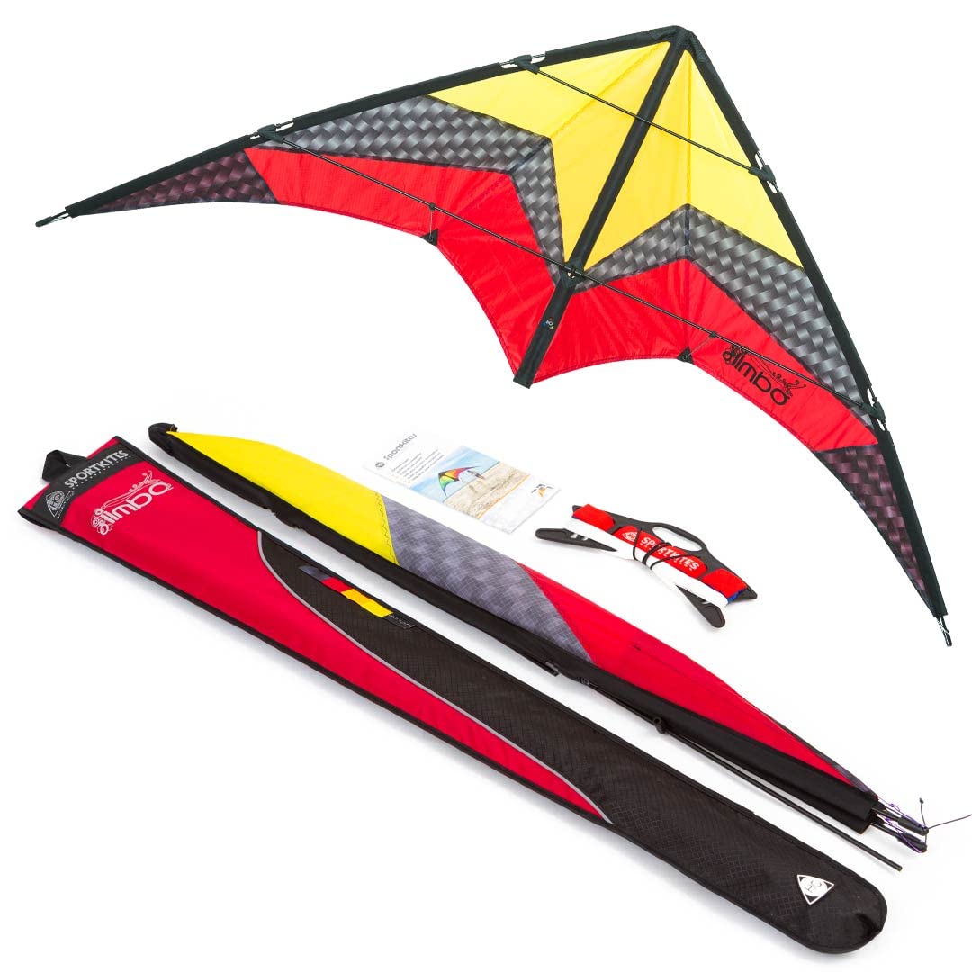 HQ Kites Limbo II Stunt Kite - Lava – Kitty Hawk Kites