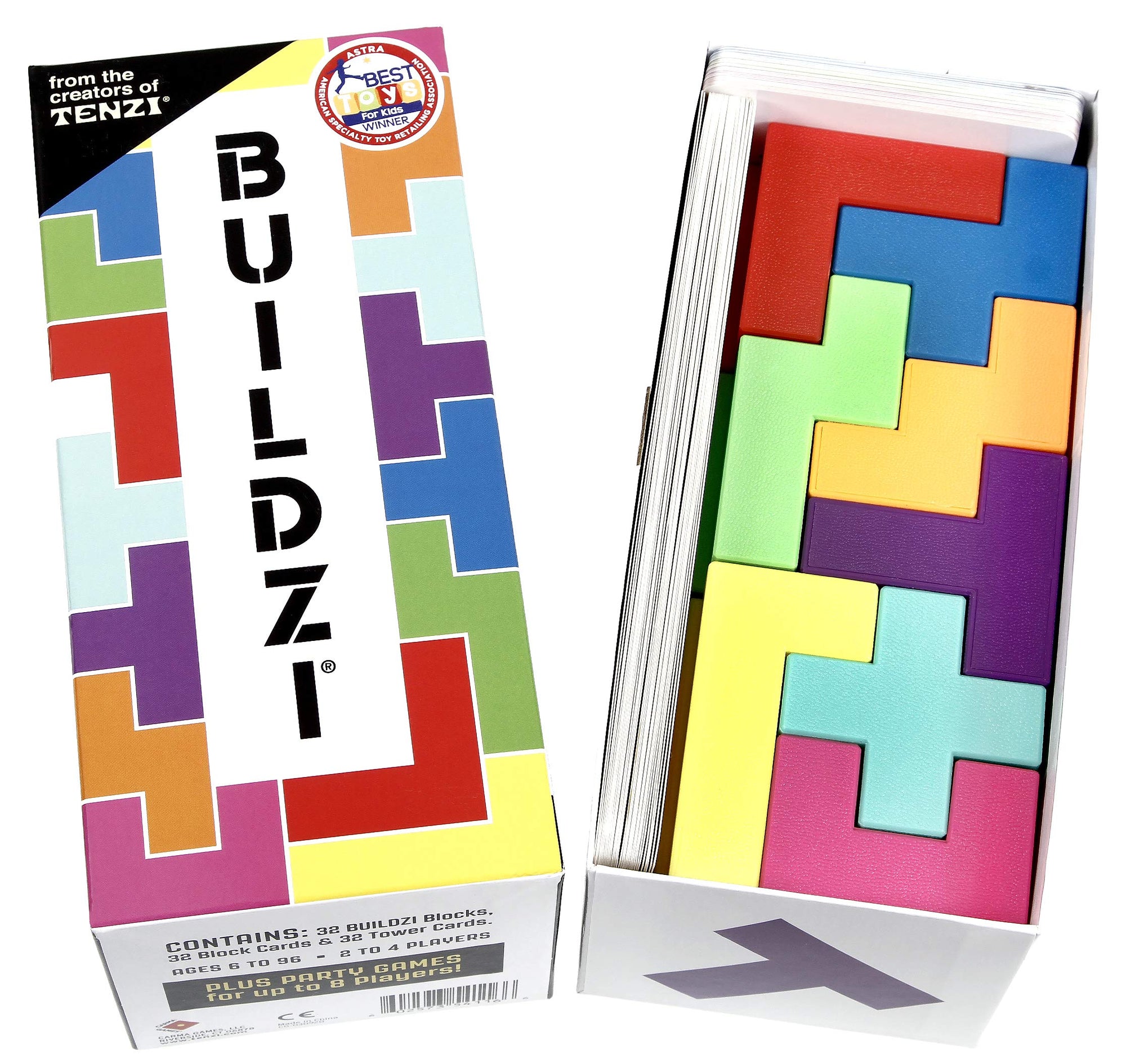 BUILDZI by TENZI - The Fast Stacking Building Block Game for The Whole Family - Kitty Hawk Kites Online Store