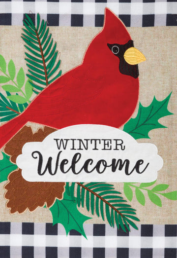 Winter Cardinal Garden Flag - Kitty Hawk Kites Online Store