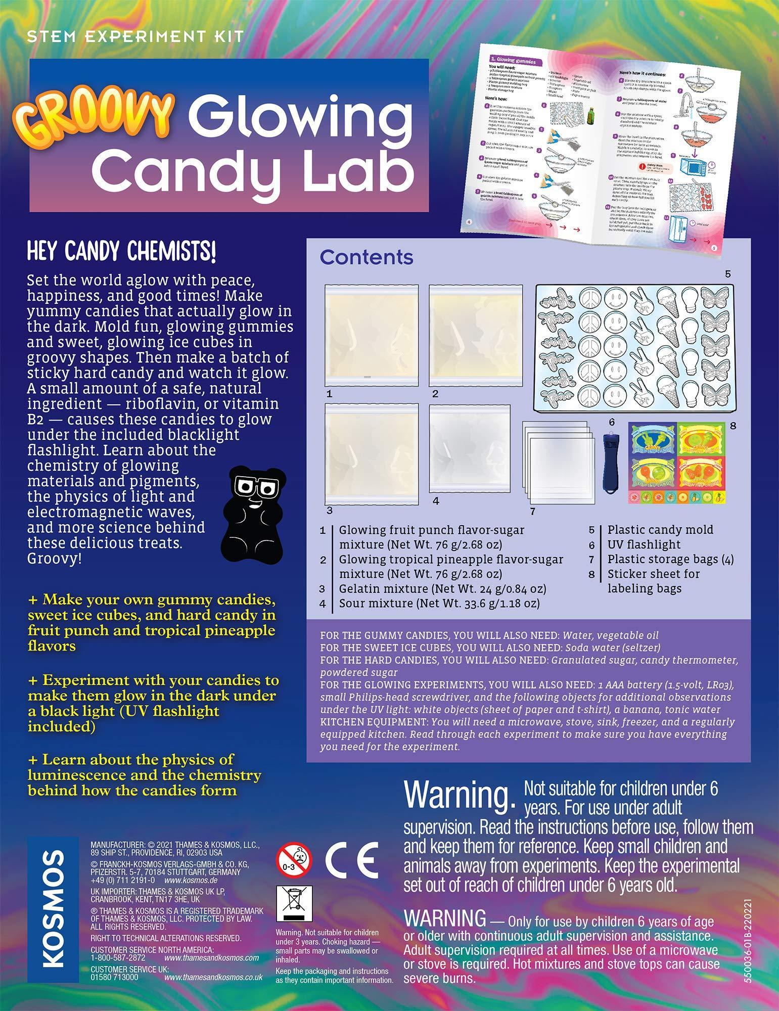Groovy Glowing Candy Lab - STEM Kit - Kitty Hawk Kites Online Store