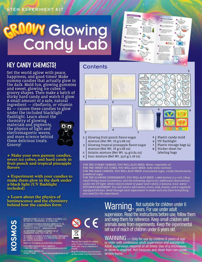 Groovy Glowing Candy Lab - STEM Kit - Kitty Hawk Kites Online Store