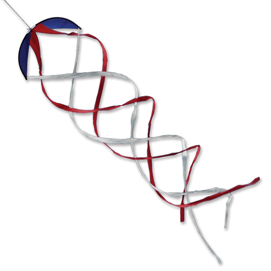 22in Patriotic Hypno Twister Kite Tail - Kitty Hawk Kites Online Store