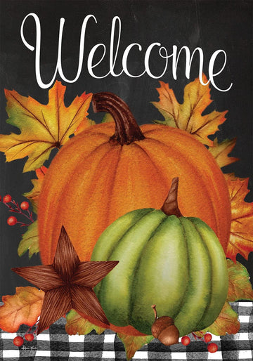 Welcome Pumpkin Garden Flag - Kitty Hawk Kites Online Store