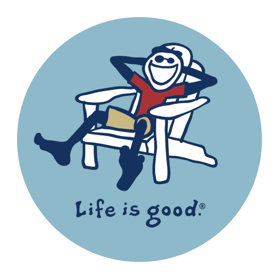 Adirondack Jake Vintage 4" Circle Sticker - Kitty Hawk Kites Online Store