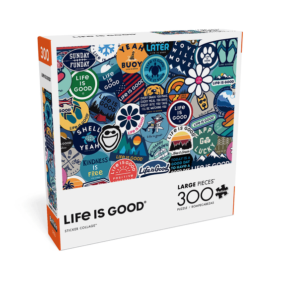 Life Is Good Sticker 300pc Puzzle - Kitty Hawk Kites Online Store