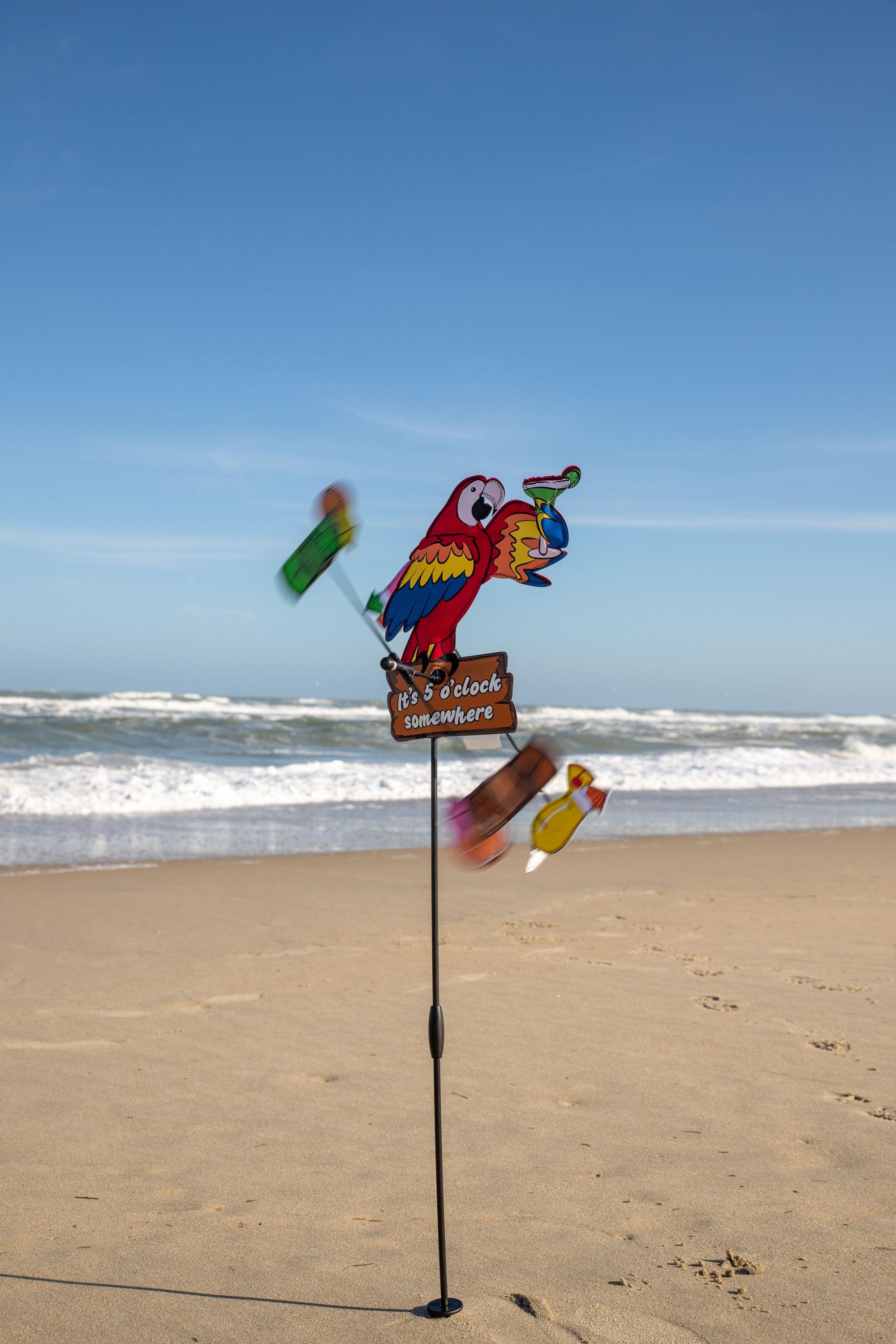 Island Parrot 5 O'Clock Somewhere Whirligig - Kitty Hawk Kites Online Store