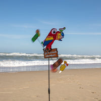 Island Parrot 5 O'Clock Somewhere Whirligig - Kitty Hawk Kites Online Store