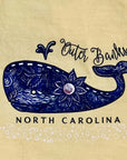 Outer Banks NC Floral Whale Short Sleeve Shirt