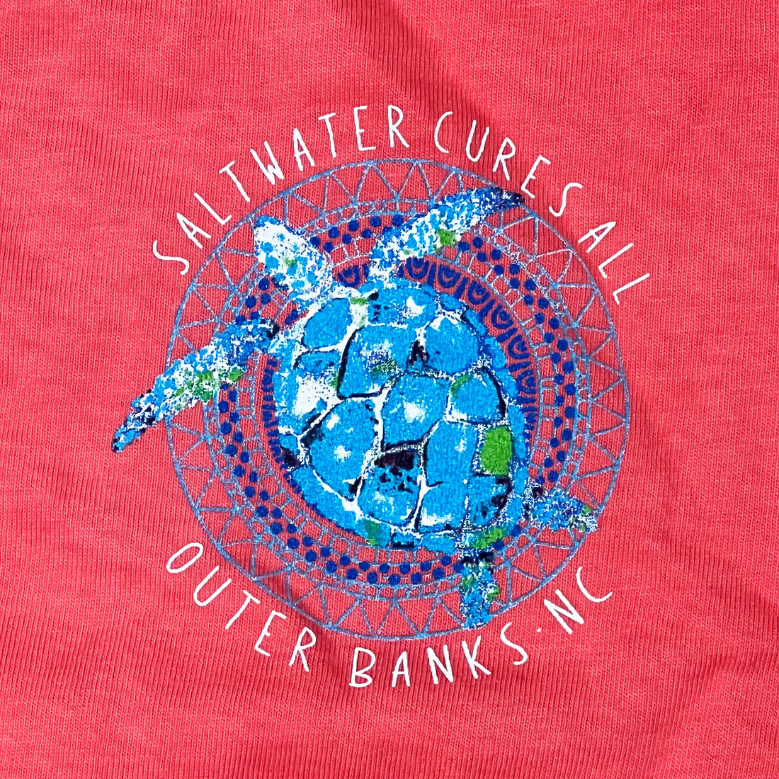Outer Banks Sea Turtle Saltwater Cures All Short Sleeve T-Shirt